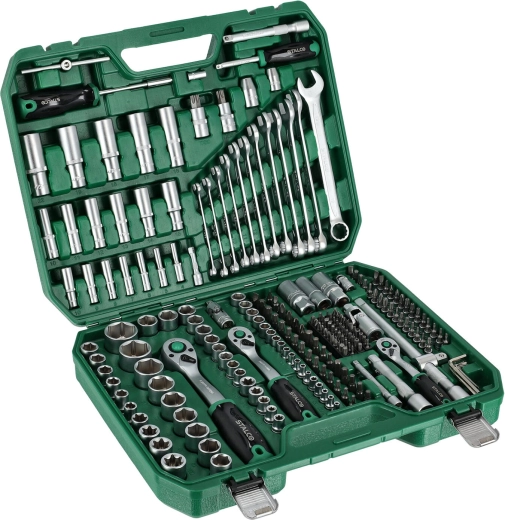 Set of socket and combination wrenches 1/4", 3/8" and 1/2" (219 pieces) STALCO