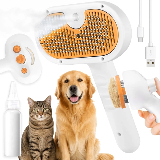 RENEW FORCE steam brush 3in1 for dog and cat - 1 piece