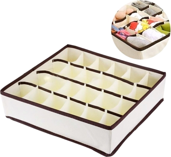 Organisateur pratique pour tiroir avec 24 compartiments