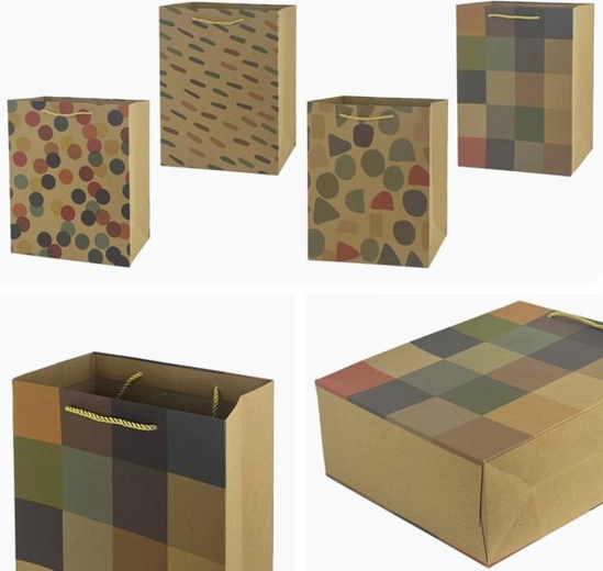 Cadeautas 23 × 18 × 10 cm – mix motieven