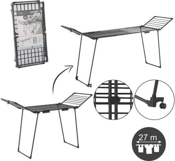 Wäschetrockner Diana mit zwei Sockenhaltern, verstellbare Länge