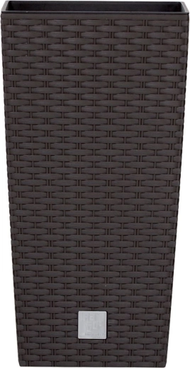 Blumentopf Rato Square mit Einsatz 24 cm – Rattan-Optik, Umbra