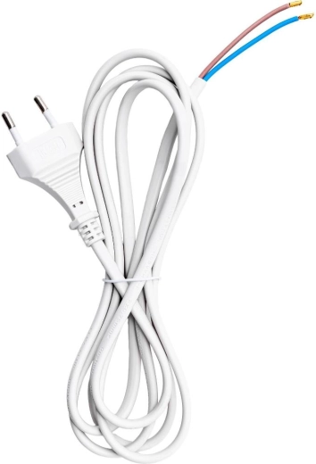 Cordon d’alimentation plat RETLUX RPC 74, 2 m, blanc