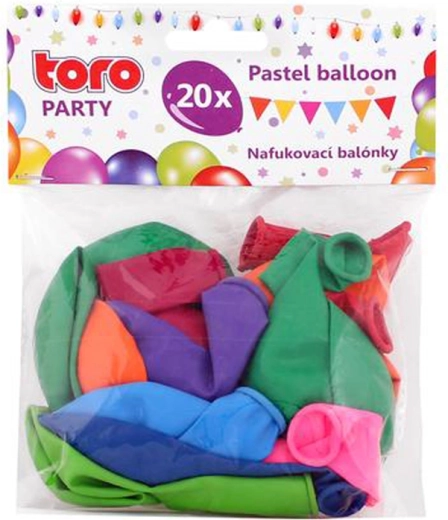 Pastel Balloons TORO 23 cm, 20 pcs