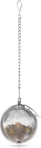 Filtre à thé en inox avec chaîne 4,5 cm