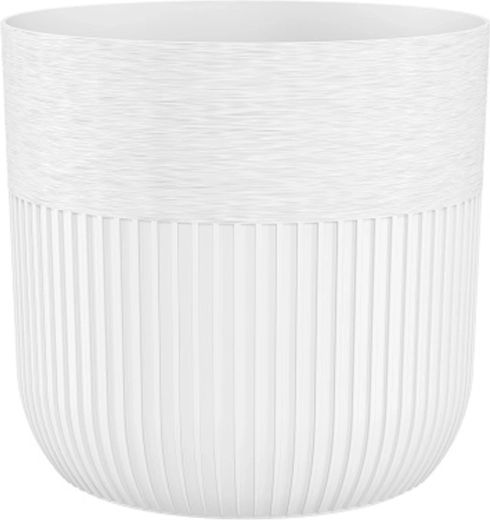 Cache-pot blanc Luca 14 cm