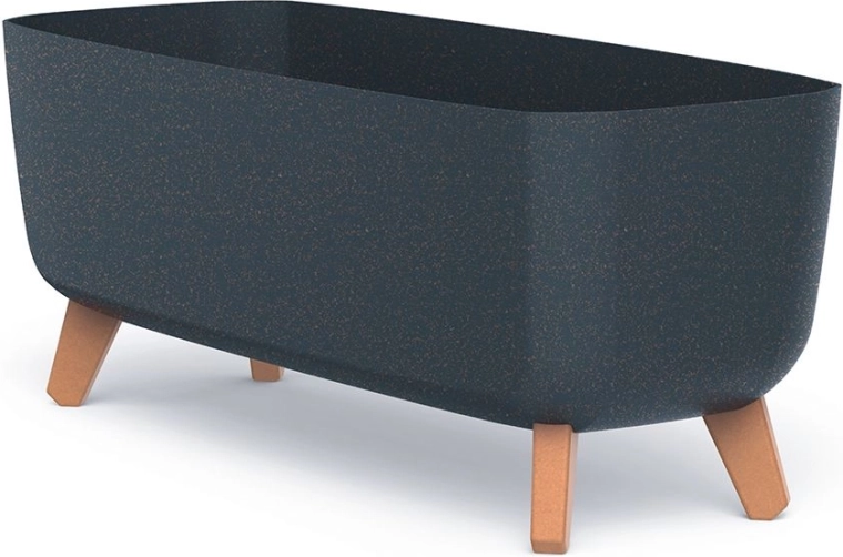 Jardinière sur pieds Gracia Case Eco Wood 58 cm anthracite