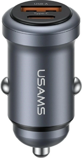 USAMS 30 W Auto-Ladegerät mit USB-A und USB-C