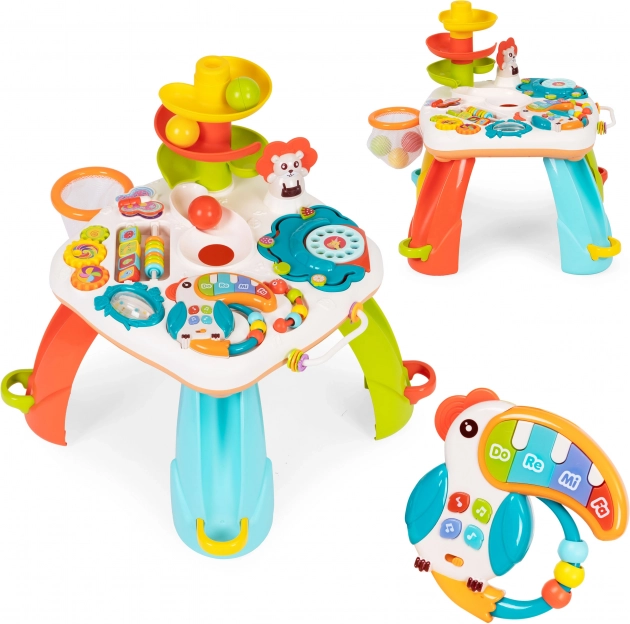 Table d’activités éducative interactive pour enfants avec circuit à billes