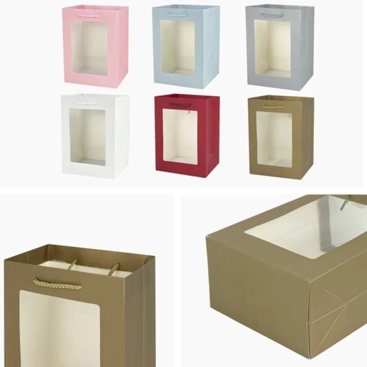 Cadeautas 32 × 26 × 12 cm – mix van motieven