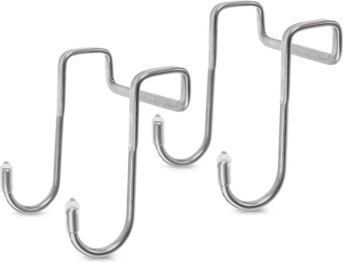 Stalen dubbele deurhaken, 2 stuks