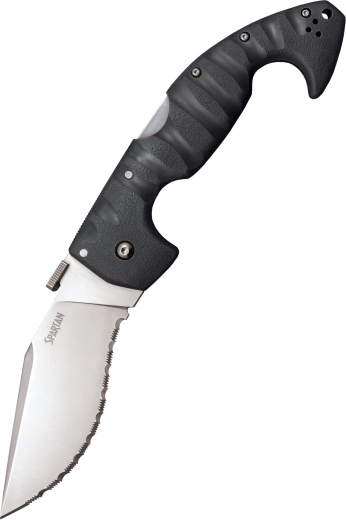 Cold Steel Spartan Serrated pocket knife 11.4 cm, gray, Griv-Ex, clip