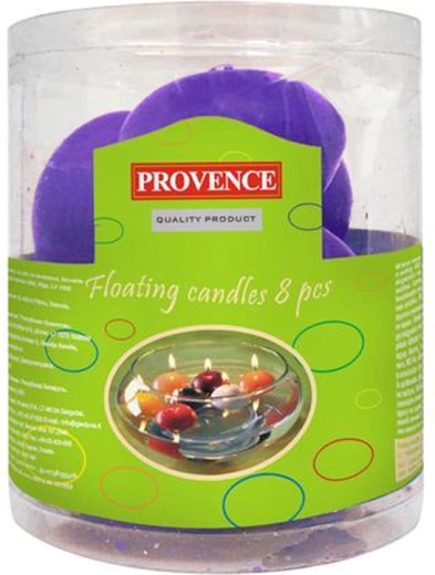 Bougies flottantes violettes 8 pcs