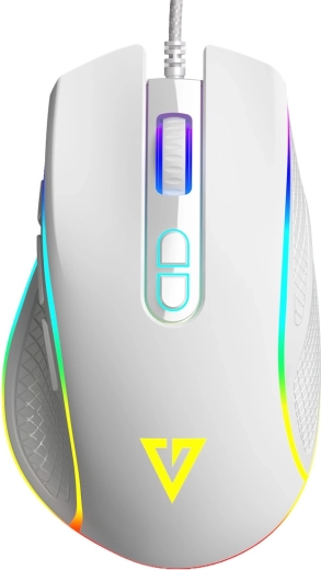 Souris gaming filaire MODECOM Volcano Veles blanche