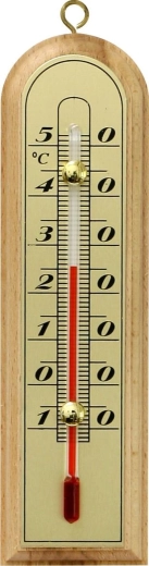 Innenraum-Thermometer aus Holz 43 × 150 mm