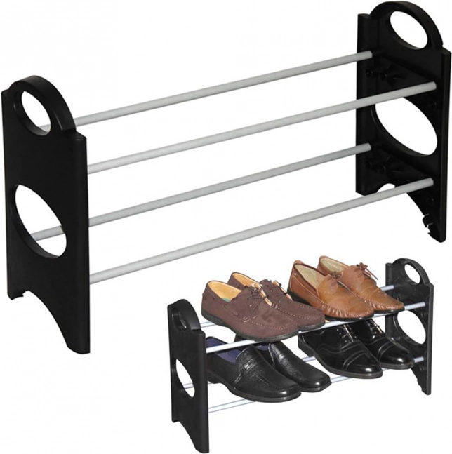 Étagère à chaussures extensible pour 6 paires