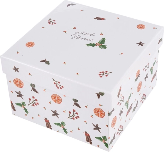 Boîte cadeau en papier Parfum de Noël