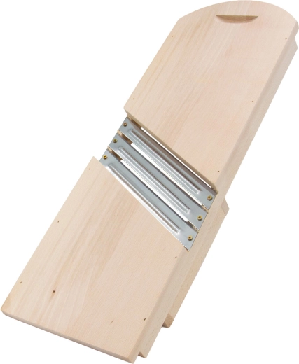 Râpe à chou en bois avec trois lames, 55,5 cm