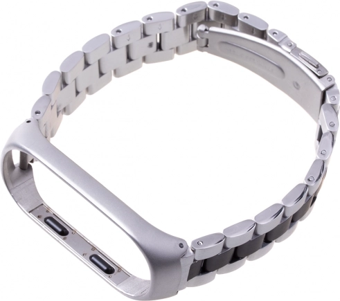 Bracelet Xiaomi Mi Band 3 / Xiaomi Mi Band 4 - silver and black