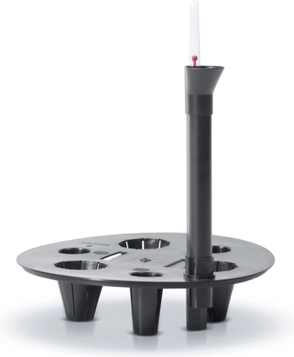 ROUND planter irrigation system with water level indicator