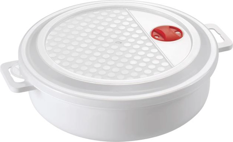 Boîte en plastique pour micro-ondes avec couvercle 2 l