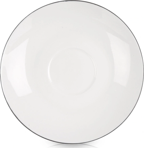DECORA 15 cm White Porcelain Saucer