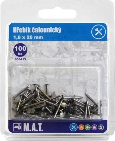 Bekledingsspijkers 20 × 1,8 mm (100 stuks)
