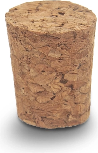 Conical cork stoppers, 5 pcs