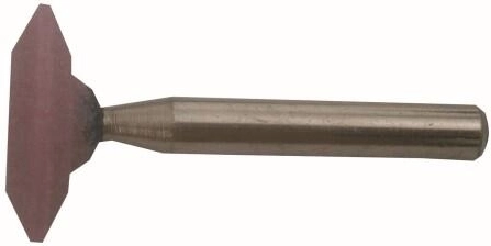 Meule sur tige biseautée des deux côtés 25 × 6 mm
