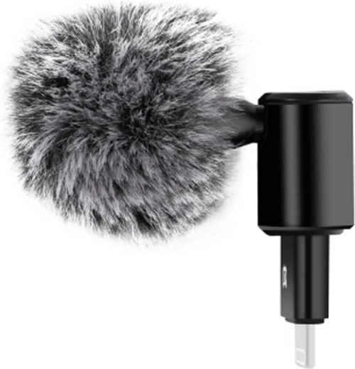 Puluz omnidirectional condenser microphone with 8-pin connector for mobile phones