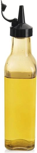 Bouteille en verre pour huile et vinaigre avec doseur 265 ml