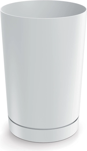 Tubo Flowerpot 30 cm white with insert