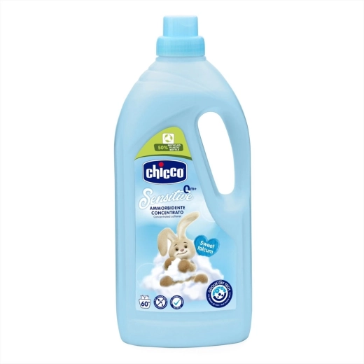 Chicco wasverzachter Baby Sensitive zoete poeder 1,5 l (60 wasbeurten)