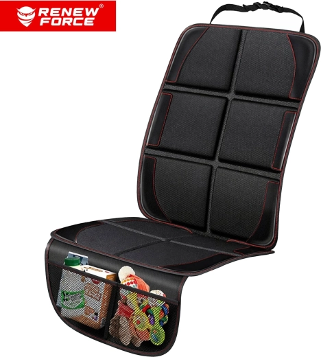 Tapis de protection sous siège auto 2en1 avec organiseur