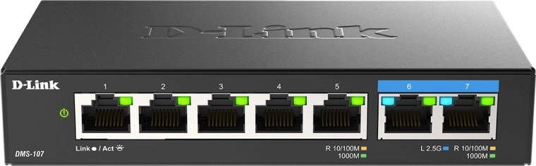D-Link DMS-107/E 7-poorts desktop-switch 2.5G multi-gigabit