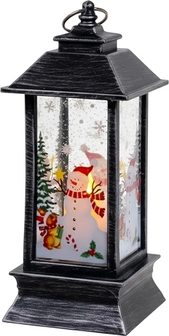 Weihnachtliche LED-Laterne Ruhhy, silberfarben