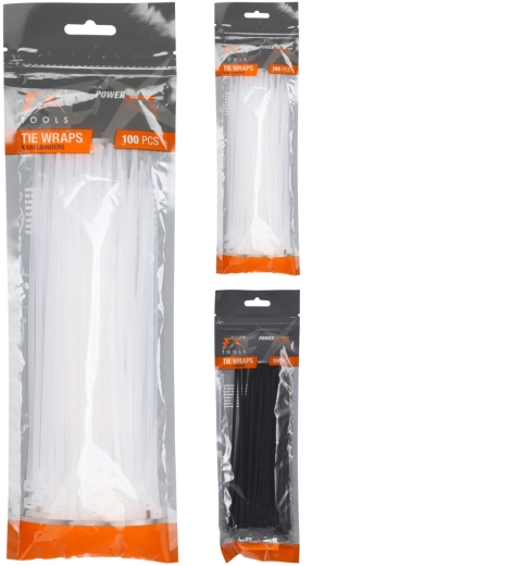 Cable zip ties 200 × 2.5 mm, black