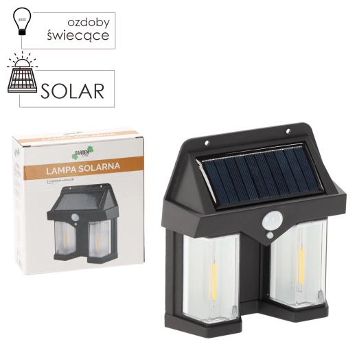Solar wandlamp met bewegingssensor (LED)