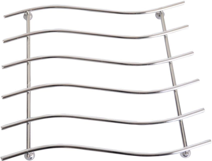 Dessous-de-plat rectangulaire 20 × 23 cm chromé