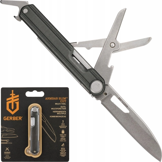 Gerber Armbar Slim Cut Onyx – compacte multifunctionele EDC-mes