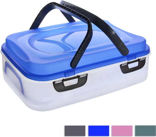 Picknickbox 1 Etage mit Griff, Farbmix