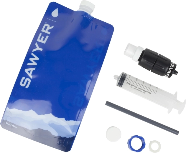 Filtre à eau de voyage Sawyer Micro Squeeze avec gourde pliable