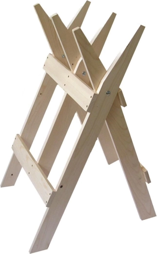 Folding Wooden Sawhorse from Spruce 70 × 90 cm