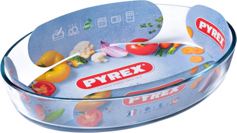 Ovale ovenschaal PYREX 2,2 l glas 30 × 21 × 6 cm