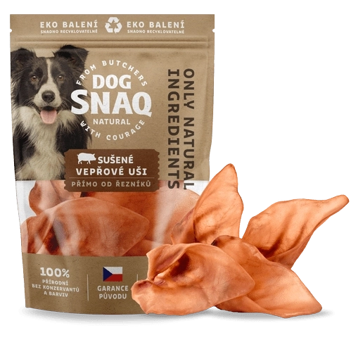 Dried Pork Ear for Dogs 4 pcs