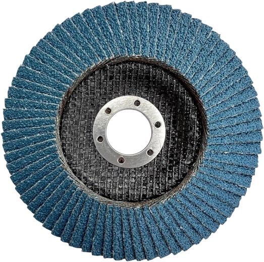 Flap grinding disc 115 × 22.2 mm, grit 120, zirconia