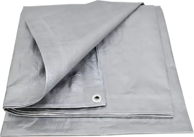 Protective Tarp UV 4 × 5 m, 80 g/m², Silver