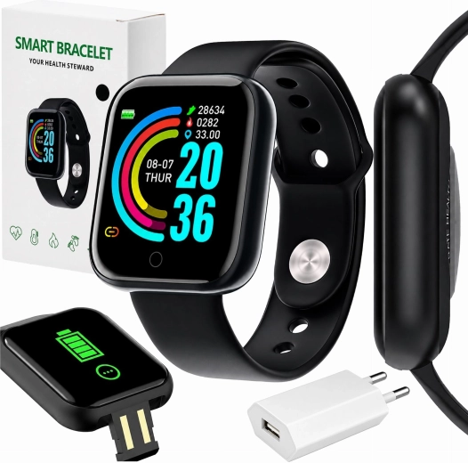 Sportieve slimme armband met hartslagmeting en Bluetooth - 1 stuk