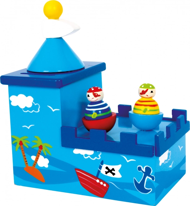 Small Foot Olli and Bolli wooden musical money box