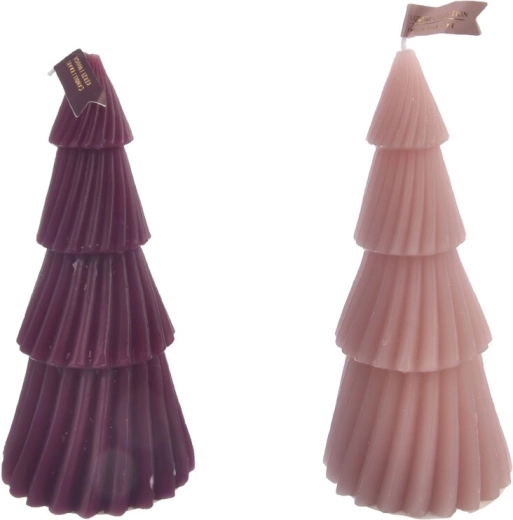 3D-Kerze in Form eines Weihnachtsbaums (2 Varianten)
